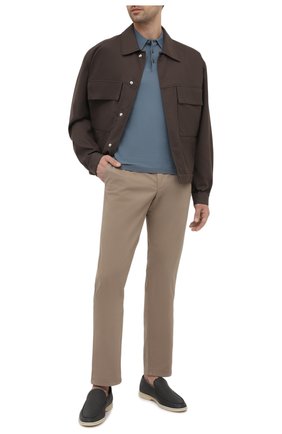 Мужские хлопковые брюки Z ZEGNA бежевого цвета по цене 27750 руб., арт. VW148/ZZ369 | Фото 2 Мужские хлопковые брюки Z ZEGNA бежевого цвета, арт. VW148/ZZ369 | Фото 2