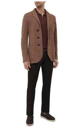 Мужское хлопковое поло KITON коричневого цвета по цене 122500 руб., арт. UK1152 | Фото 2 Мужское хлопковое поло KITON коричневого цвета, арт. UK1152 | Фото 2