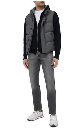 Мужской хлопковый кардиган KITON темно-синего цвета по цене 121500 руб., арт. UK1050 | Фото 2 Мужской хлопковый кардиган KITON темно-синего цвета, арт. UK1050 | Фото 2