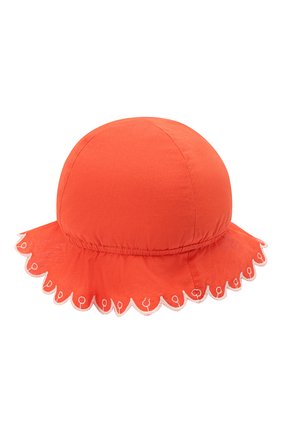 Детская хлопковая панама STELLA MCCARTNEY кораллового цвета по цене 3455 руб., арт. 602558/SQK79 | Фото 2 Детская хлопковая панама STELLA MCCARTNEY кораллового цвета, арт. 602558/SQK79 | Фото 2
