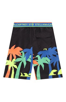 Детские плавки-шорты STELLA MCCARTNEY черного цвета по цене 5615 руб., арт. 602341/SQK32 | Фото 2 Детские плавки-шорты STELLA MCCARTNEY черного цвета, арт. 602341/SQK32 | Фото 2