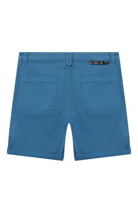 Детские хлопковые шорты STELLA MCCARTNEY синего цвета по цене 6480 руб., арт. 602324/SQK08 | Фото 2 Детские хлопковые шорты STELLA MCCARTNEY синего цвета, арт. 602324/SQK08 | Фото 2