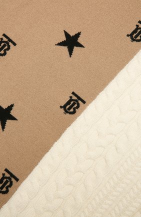 Детского шерстяное одеяло BURBERRY бежевого цвета, арт. 8036573 | Фото 2 (Материал: Шерсть, Текстиль; Региональные ограничения белый список (Axapta Mercury): RU)