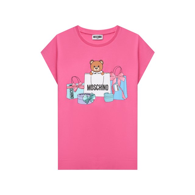 фото Хлопковая футболка moschino