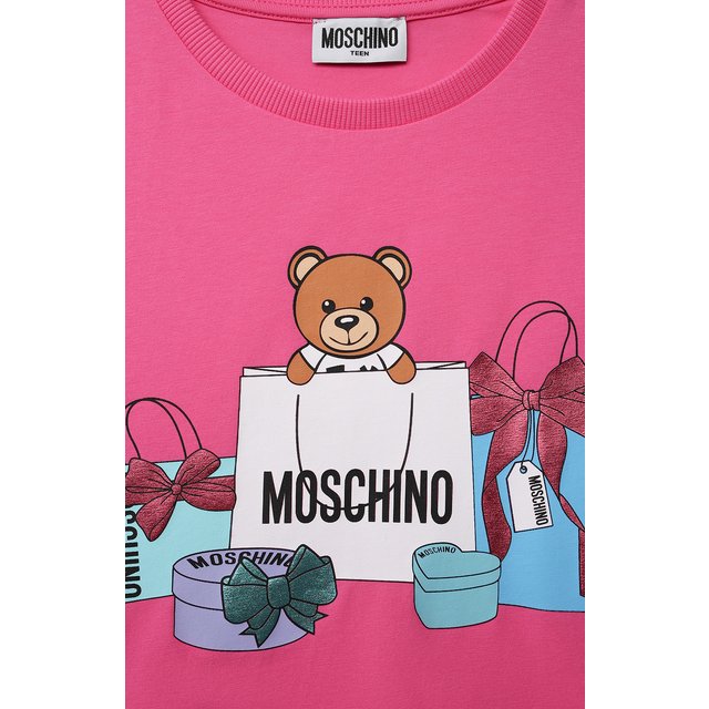 фото Хлопковая футболка moschino