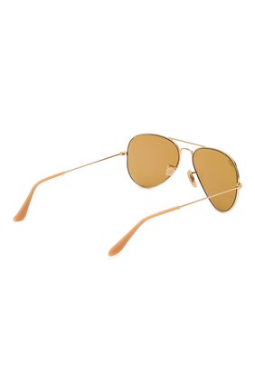 Женские солнцезащитные очки RAY-BAN золотого цвета по цене 14100 руб., арт. 3025-90644I | Фото 5 Женские солнцезащитные очки RAY-BAN золотого цвета, арт. 3025-90644I | Фото 5