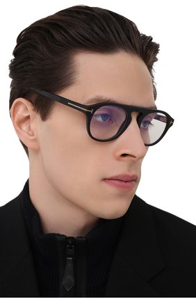 Женские оправа TOM FORD черного цвета по цене 45150 руб., арт. TF5533-B 02A | Фото 3 Женские оправа TOM FORD черного цвета, арт. TF5533-B 02A | Фото 3