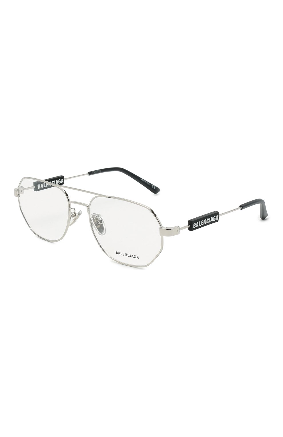 Женские оправа BALENCIAGA серебряного цвета, арт. BB0117 002 | Фото 1 (Региональные ограничения белый список (Axapta Mercury): RU; Тип очков: Оправа; Кросс-КТ: Оправы-унисекс; Очки форма: Авиаторы; Оптика Гендер: оптика-унисекс)