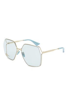 Женские солнцезащитные очки GUCCI голубого цвета по цене 39950 руб., арт. GG0817S 004 | Фото 1 Женские солнцезащитные очки GUCCI голубого цвета, арт. GG0817S 004 | Фото 1