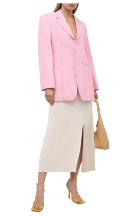 Женский жакет JACQUEMUS розового цвета по цене 97450 руб., арт. 211JA04/105440 | Фото 2 Женский жакет JACQUEMUS розового цвета, арт. 211JA04/105440 | Фото 2