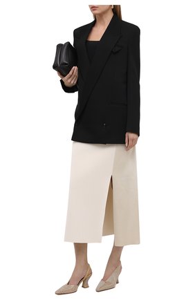 Женские кожаные туфли BOTTEGA VENETA золотого цвета по цене 135000 руб., арт. 651499/V0I70 | Фото 2 Женские кожаные туфли BOTTEGA VENETA золотого цвета, арт. 651499/V0I70 | Фото 2