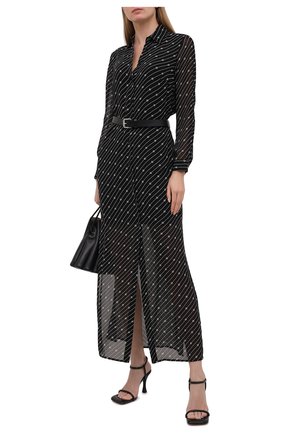 Женское платье из вискозы MICHAEL MICHAEL KORS черно-белого цвета по цене 34800 руб., арт. MH08Z2RGHW | Фото 2 Женское платье из вискозы MICHAEL MICHAEL KORS черно-белого цвета, арт. MH08Z2RGHW | Фото 2
