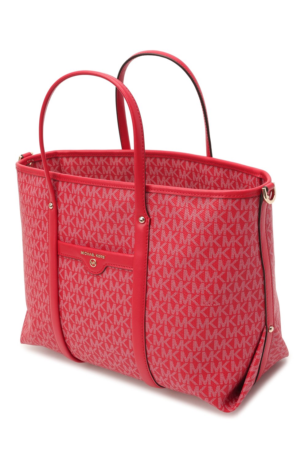 Женский сумка-тоут beck medium MICHAEL MICHAEL KORS красного цвета по цене 23450 руб., арт. 30H0LKNT2B | Фото 4 Женский сумка-тоут beck medium MICHAEL MICHAEL KORS красного цвета, арт. 30H0LKNT2B | Фото 4