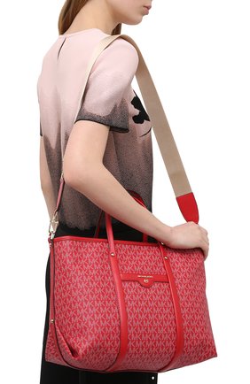 Женский сумка-тоут beck medium MICHAEL MICHAEL KORS красного цвета по цене 23450 руб., арт. 30H0LKNT2B | Фото 5 Женский сумка-тоут beck medium MICHAEL MICHAEL KORS красного цвета, арт. 30H0LKNT2B | Фото 5