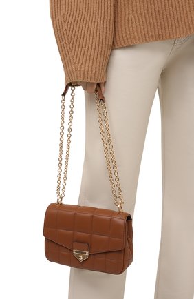 Женская сумка soho small MICHAEL MICHAEL KORS коричневого цвета по цене 36400 руб., арт. 30H0G1SL1T | Фото 2 Женская сумка soho small MICHAEL MICHAEL KORS коричневого цвета, арт. 30H0G1SL1T | Фото 2
