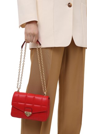 Женская сумка soho small MICHAEL MICHAEL KORS красного цвета по цене 36400 руб., арт. 30H0G1SL1T | Фото 2 Женская сумка soho small MICHAEL MICHAEL KORS красного цвета, арт. 30H0G1SL1T | Фото 2