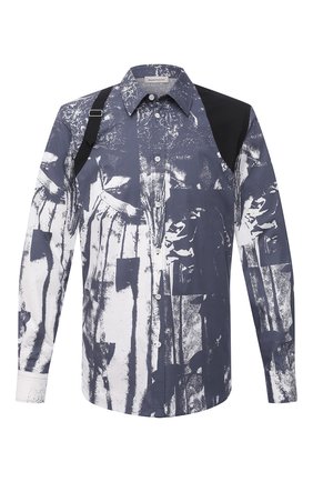 Мужская хлопковая рубашка ALEXANDER MCQUEEN серого цвета по цене 88700 руб., арт. 649707/QQ044 | Фото 1 Мужская хлопковая рубашка ALEXANDER MCQUEEN серого цвета, арт. 649707/QQ044 | Фото 1