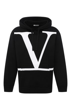 Мужской хлопковое худи VALENTINO черного цвета по цене 69950 руб., арт. VV3MF15P73S | Фото 1 Мужской хлопковое худи VALENTINO черного цвета, арт. VV3MF15P73S | Фото 1