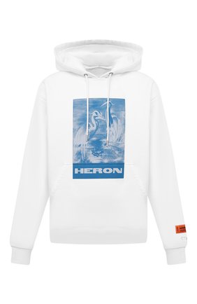 Мужской хлопковое худи HERON PRESTON белого цвета по цене 41050 руб., арт. HMBB015R21JER0020145 | Фото 1 Мужской хлопковое худи HERON PRESTON белого цвета, арт. HMBB015R21JER0020145 | Фото 1