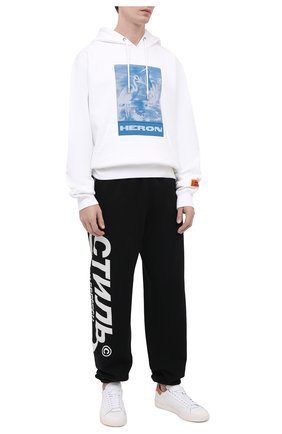 Мужской хлопковое худи HERON PRESTON белого цвета по цене 41050 руб., арт. HMBB015R21JER0020145 | Фото 2 Мужской хлопковое худи HERON PRESTON белого цвета, арт. HMBB015R21JER0020145 | Фото 2