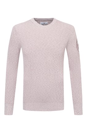 Мужской хлопковый свитер STONE ISLAND светло-розового цвета по цене 30900 руб., арт. 7415507B1 | Фото 1 Мужской хлопковый свитер STONE ISLAND светло-розового цвета, арт. 7415507B1 | Фото 1