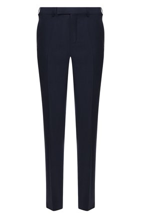 Мужские шерстяные брюки ERMENEGILDO ZEGNA синего цвета, арт. 940F05/75TB12 | Фото 1 (Случай: Формальный; Длина (брюки, джинсы): Стандартные; Материал внешний: Шерсть; Стили: Классический; Материал подклада: Вискоза)