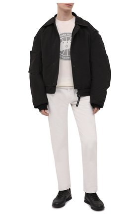 Мужской шерстяной джемпер CANADA GOOSE белого цвета по цене 72750 руб., арт. 8807MC | Фото 2 Мужской шерстяной джемпер CANADA GOOSE белого цвета, арт. 8807MC | Фото 2