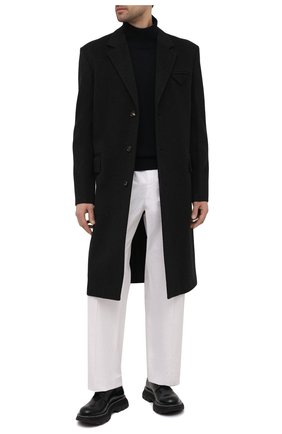 Мужской шерстяной свитер ACNE STUDIOS черного цвета по цене 28500 руб., арт. C60029/M | Фото 2 Мужской шерстяной свитер ACNE STUDIOS черного цвета, арт. C60029/M | Фото 2
