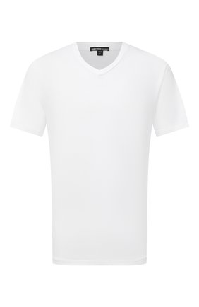Мужская хлопковая футболка JAMES PERSE белого цвета, арт. MELJ3248 | Фото 1 (Материал внешний: Хлопок; Рукава: Короткие; Стили: Кэжуэл; Принт: Без принта; Длина (для топов): Стандартные)