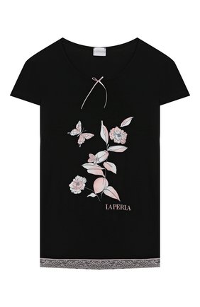 Детская пижама LA PERLA черного цвета по цене 12050 руб., арт. 70201/2A-6A | Фото 2 Детская пижама LA PERLA черного цвета, арт. 70201/2A-6A | Фото 2