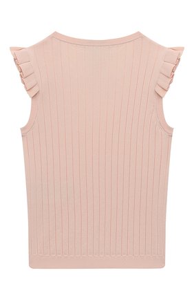 Детский топ из вискозы EMPORIO ARMANI светло-розового цвета по цене 15850 руб., арт. 3K3K50/3MGBZ | Фото 2 Детский топ из вискозы EMPORIO ARMANI светло-розового цвета, арт. 3K3K50/3MGBZ | Фото 2 (Материал внешний: Вискоза, Синтетический материал; Рукава: Короткие; Девочки Кросс-КТ: топ-одежда; Региональные ограничения белый список (Axapta Mercury): RU; Ростовка одежда: 10 - 11 лет | 140 - 146см, 13 - 15 лет | 158 см, 16 лет | 164 см, 4 года | 104 см, 5 лет | 110 см, 6 лет | 116 см, 7 лет | 122 см, 8 лет | 128 см)