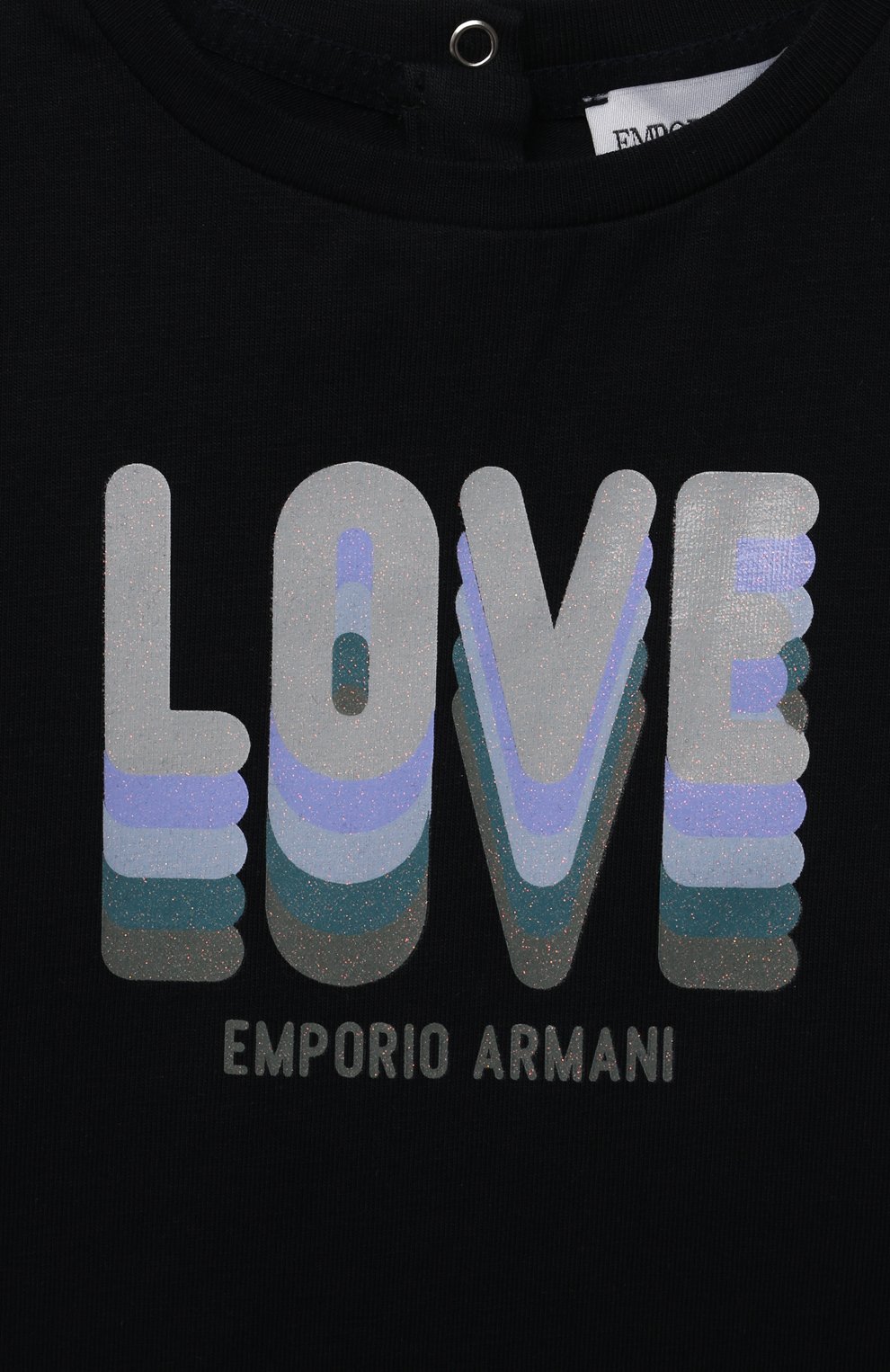 Детский комплект из двух футболок EMPORIO ARMANI темно-синего цвета по цене 8875 руб., арт. 3KED01/3J2IZ | Фото 4 Детский комплект из двух футболок EMPORIO ARMANI темно-синего цвета, арт. 3KED01/3J2IZ | Фото 4