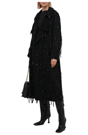 Женское шерстяное пальто DOLCE & GABBANA черного цвета по цене 958000 руб., арт. F0AK1Z/GD0L7 | Фото 2 Женское шерстяное пальто DOLCE & GABBANA черного цвета, арт. F0AK1Z/GD0L7 | Фото 2