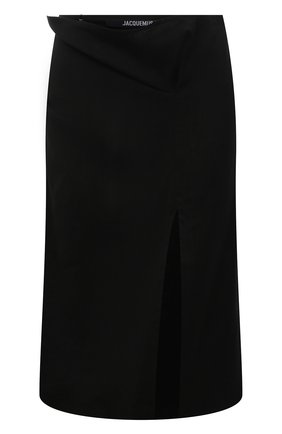 Женская юбка JACQUEMUS черного цвета по цене 38950 руб., арт. 211SK06/103990 | Фото 1 Женская юбка JACQUEMUS черного цвета, арт. 211SK06/103990 | Фото 1