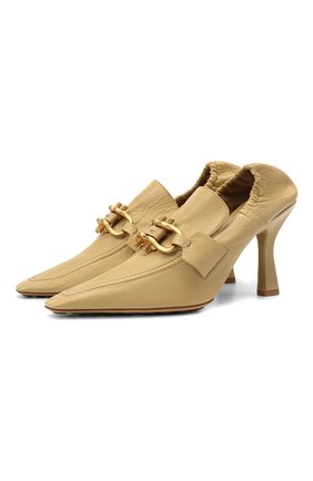 Женские кожаные туфли BOTTEGA VENETA бежевого цвета по цене 78700 руб., арт. 651359/VBP10 | Фото 1 Женские кожаные туфли BOTTEGA VENETA бежевого цвета, арт. 651359/VBP10 | Фото 1