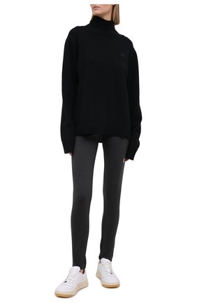 Женские леггинсы ACNE STUDIOS черного цвета по цене 29550 руб., арт. CK0029/W | Фото 2 Женские леггинсы ACNE STUDIOS черного цвета, арт. CK0029/W | Фото 2