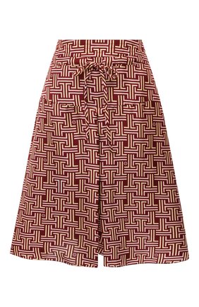 Женские шелковые шорты LANVIN бордового цвета по цене 94950 руб., арт. RW-TR512I-4835-P21 | Фото 1 Женские шелковые шорты LANVIN бордового цвета, арт. RW-TR512I-4835-P21 | Фото 1