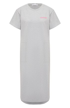Женское хлопковое платье HELMUT LANG серого цвета по цене 23250 руб., арт. K10DW601 | Фото 1 Женское хлопковое платье HELMUT LANG серого цвета, арт. K10DW601 | Фото 1