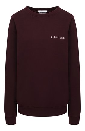 Женский хлопковый свитшот HELMUT LANG бордового цвета по цене 19150 руб., арт. K10DW507 | Фото 1 Женский хлопковый свитшот HELMUT LANG бордового цвета, арт. K10DW507 | Фото 1