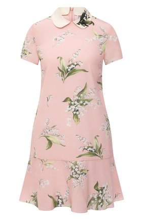 Женское шелковое платье REDVALENTINO светло-розового цвета по цене 65300 руб., арт. VR3VAF09/5MR | Фото 1 Женское шелковое платье REDVALENTINO светло-розового цвета, арт. VR3VAF09/5MR | Фото 1