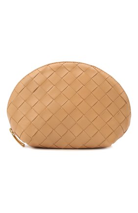 Женская кожаная косметичка BOTTEGA VENETA бежевого цвета по цене 47250 руб., арт. 608064/VCPP2 | Фото 1 Женская кожаная косметичка BOTTEGA VENETA бежевого цвета, арт. 608064/VCPP2 | Фото 1