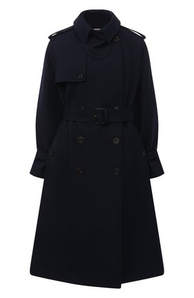Женский хлопковый тренч ALEXANDER MCQUEEN темно-синего цвета по цене 262000 руб., арт. 652987/QFAAH | Фото 1 Женский хлопковый тренч ALEXANDER MCQUEEN темно-синего цвета, арт. 652987/QFAAH | Фото 1