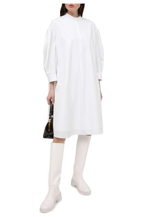 Женское хлопковое платье ALEXANDER MCQUEEN белого цвета по цене 146500 руб., арт. 652468/QAAAD | Фото 2 Женское хлопковое платье ALEXANDER MCQUEEN белого цвета, арт. 652468/QAAAD | Фото 2