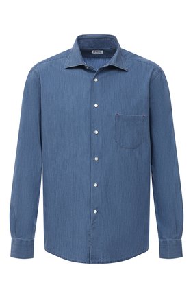 Мужская рубашка KITON темно-синего цвета по цене 83800 руб., арт. UMCNERCH0763003/46-50 | Фото 1 Мужская рубашка KITON темно-синего цвета, арт. UMCNERCH0763003/46-50 | Фото 1 (Материал внешний: Хлопок, Лиоцелл, Растительное волокно; Стили: Кэжуэл; Воротник: Акула; Длина (для топов): Стандартные; Манжеты: На кнопках; Рубашки М: Regular Fit; Случай: Повседневный; Принт: Однотонные; Рукава: Длинные; Региональные ограничения белый список (Axapta Mercury): RU)