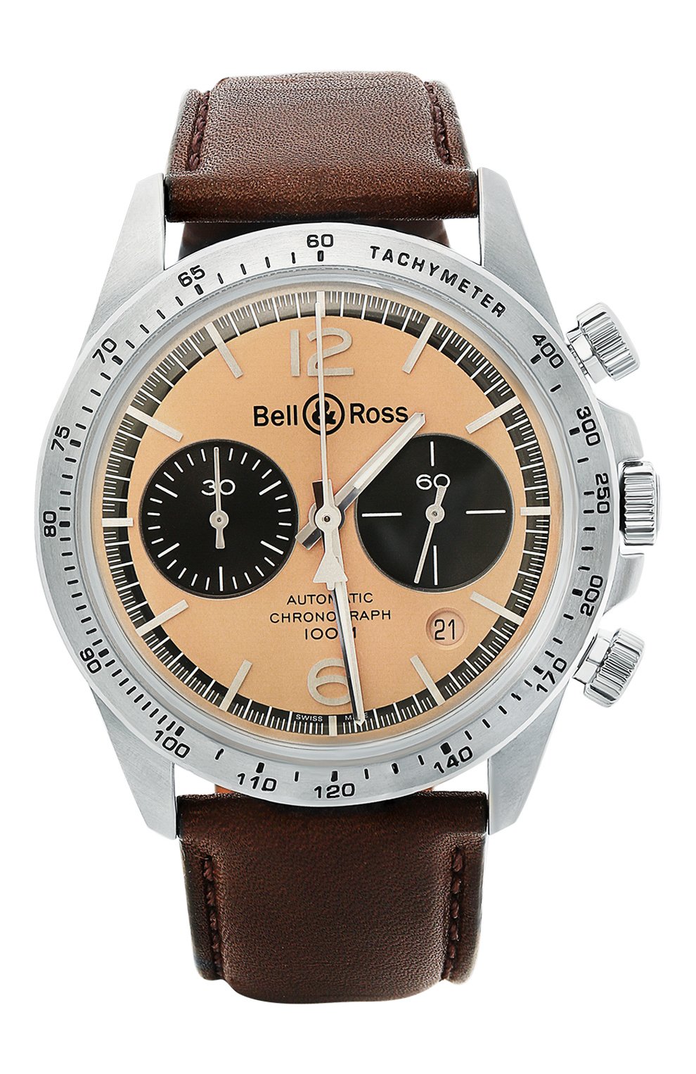 Мужские часы "v2-94 bellytanker" BELL&ROSS бесцветного цвета, арт. BRV294-BT-ST/SCA | Фото 1 (Механизм: Автомат; Материал корпуса: Сталь; Цвет циферблата: Другое)