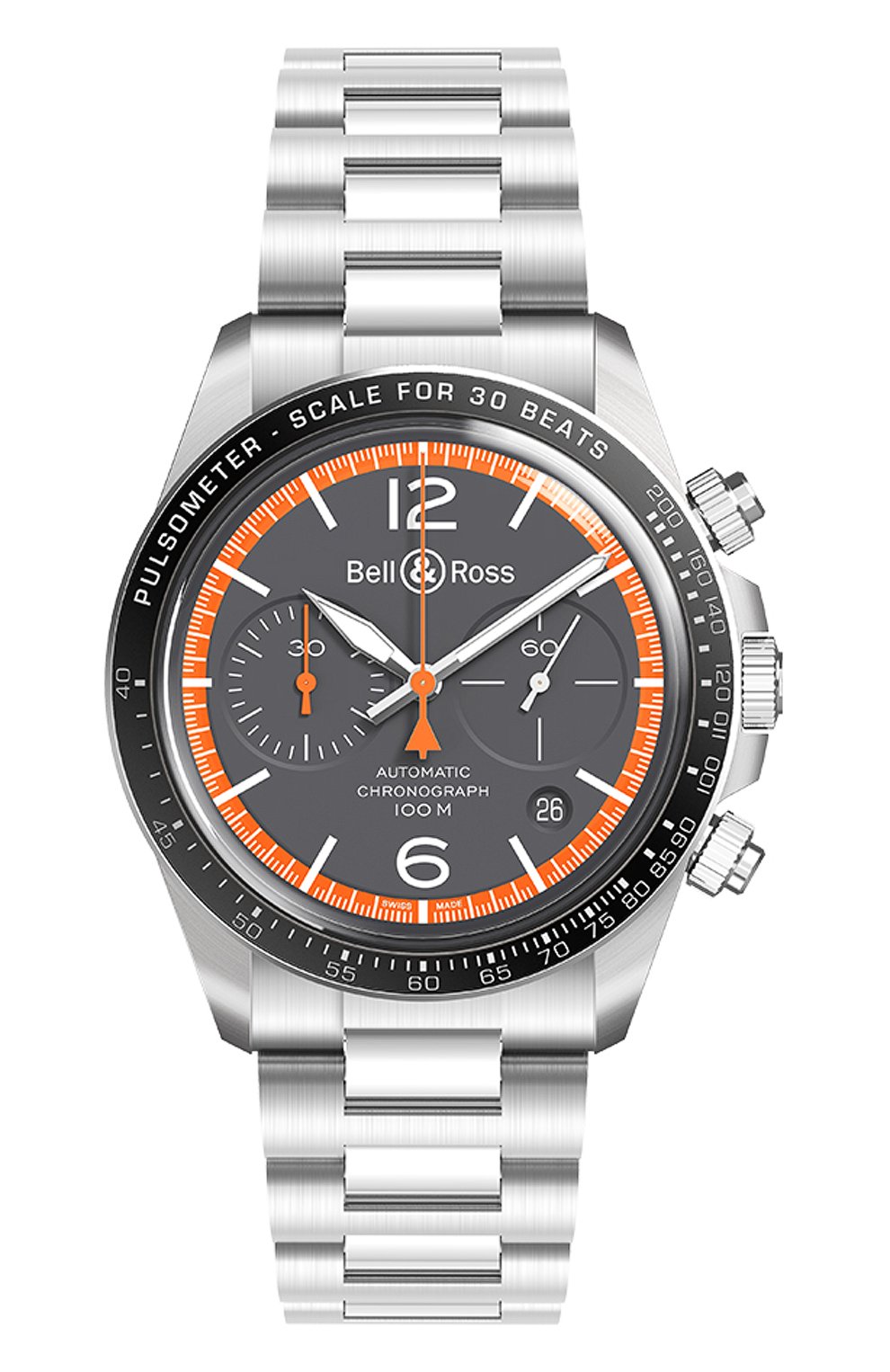 Мужские часы "v2-94 garde-cotes" BELL & ROSS серого цвета, арт. BRV294-ORA-ST/SST | Фото 1
