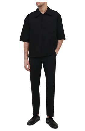 Мужские кожаные кроссовки BOTTEGA VENETA черного цвета по цене 51350 руб., арт. 651305/V03V1 | Фото 2 Мужские кожаные кроссовки BOTTEGA VENETA черного цвета, арт. 651305/V03V1 | Фото 2