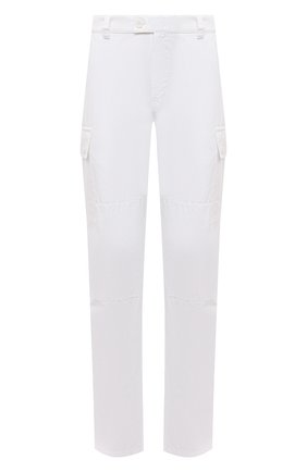 Мужские хлопковые брюки-карго ASPESI белого цвета, арт. S1 A CP31 G178 | Фото 1 (Случай: Повседневный; Длина (брюки, джинсы): Стандартные; Материал внешний: Хлопок; Стили: Кэжуэл; Силуэт М (брюки): Карго)