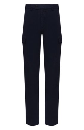 Мужские хлопковые брюки-карго ASPESI темно-синего цвета, арт. S1 A CP31 G178 | Фото 1 (Материал внешний: Хлопок; Случай: Повседневный; Длина (брюки, джинсы): Стандартные; Стили: Кэжуэл; Силуэт М (брюки): Карго)