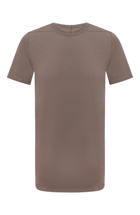Мужская хлопковая футболка RICK OWENS светло-коричневого цвета по цене 24500 руб., арт. RU21S6264/JA | Фото 1 Мужская хлопковая футболка RICK OWENS светло-коричневого цвета, арт. RU21S6264/JA | Фото 1